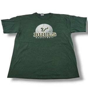 Vintage Perrin T-Shirt Size XL The University Of South Florida Bulls Basketball